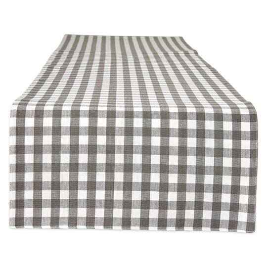 DII® 72" Reversible Gingham & Buffalo Check Table Runner